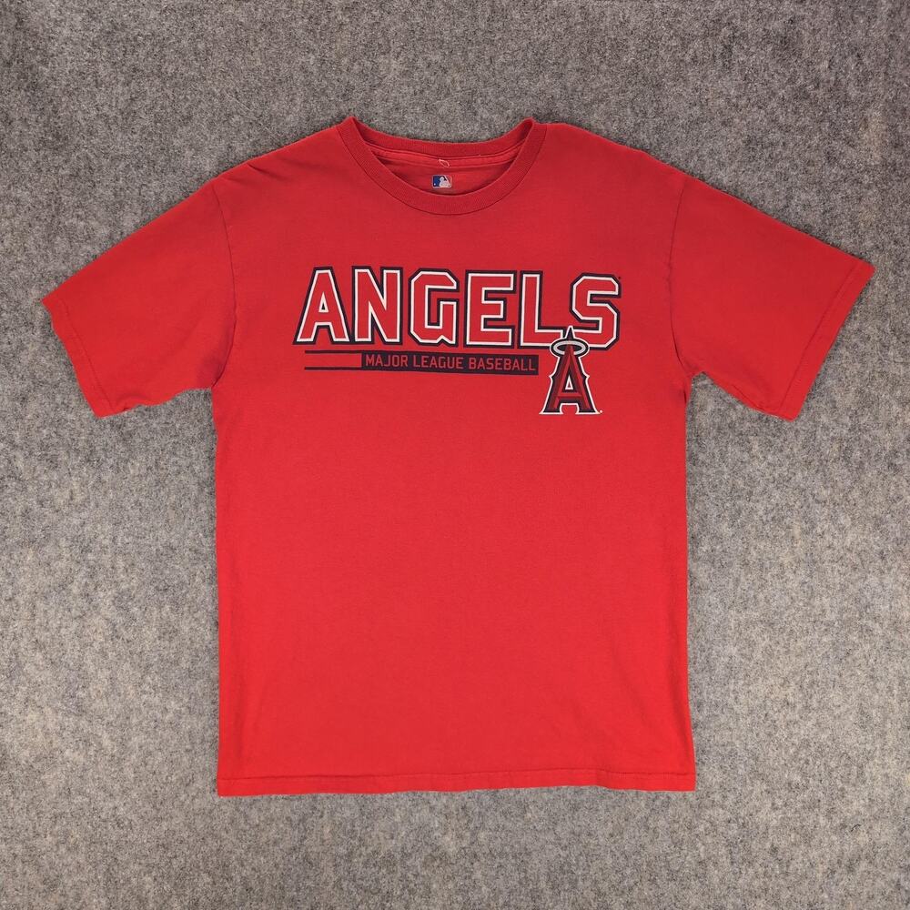 Los Angeles Angels Shirt Boys XL Red MLB Baseball Genuine Merchandise Pujols 5
